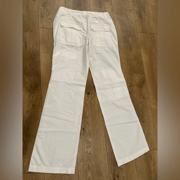 Free People White Wide-Leg Cargo Pants - Picture 6 of 15